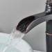 Oil Rubbed Bronze Bathroom Sink Faucet 1Handle Tall Waterfall Vessel Mixer Drain - view 8